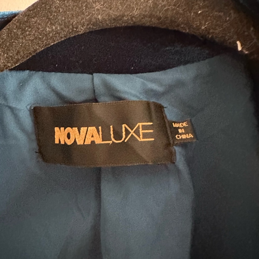 Fashion Nova Deep Blue Velvet Blazer - Picture 5 of 5